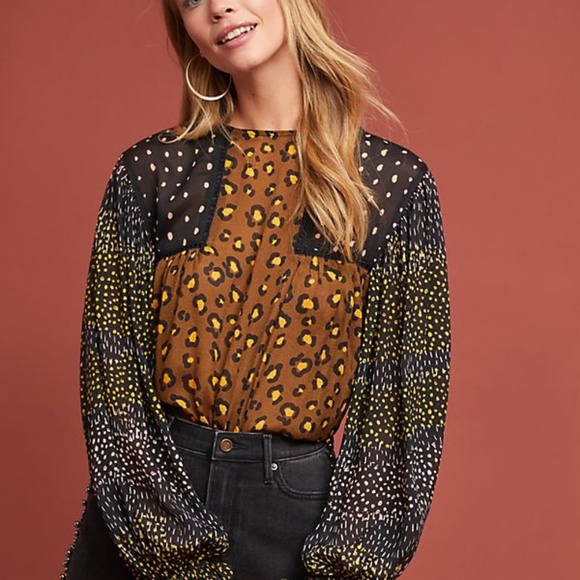 eclectic peasant blouse anthropologie